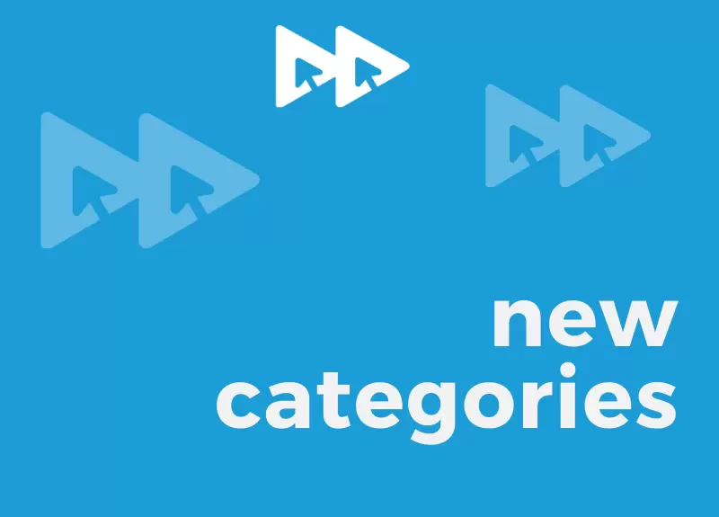 New categories New categories